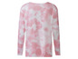 Ružový dlhý rukáv s potlačou tie-dye.