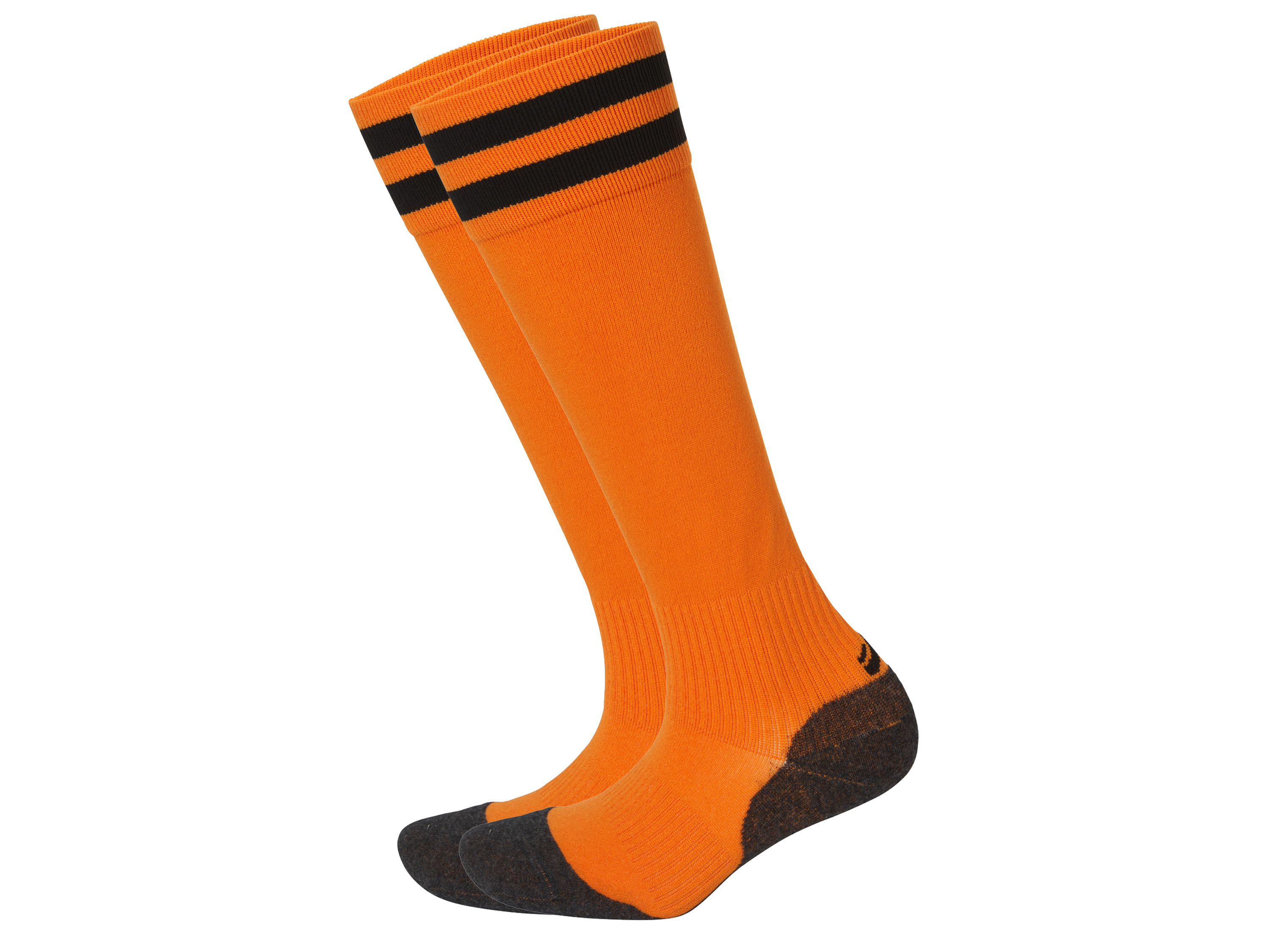 CRIVIT Dámske/pánske štulpne na futbal Premium (oranžová, 43/46)