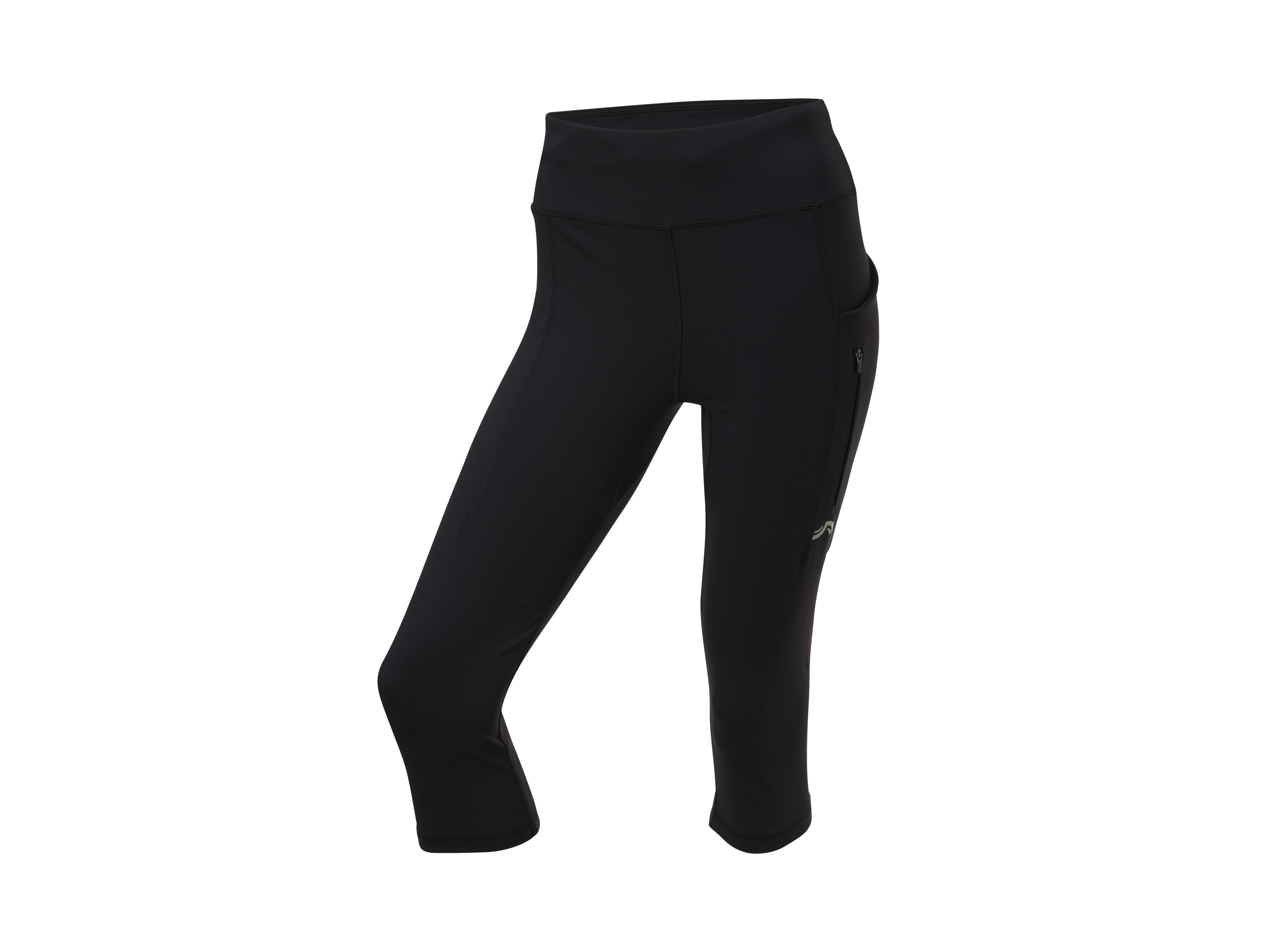 CRIVIT Dámske funkčné capri legíny (čierna, S (36/38))