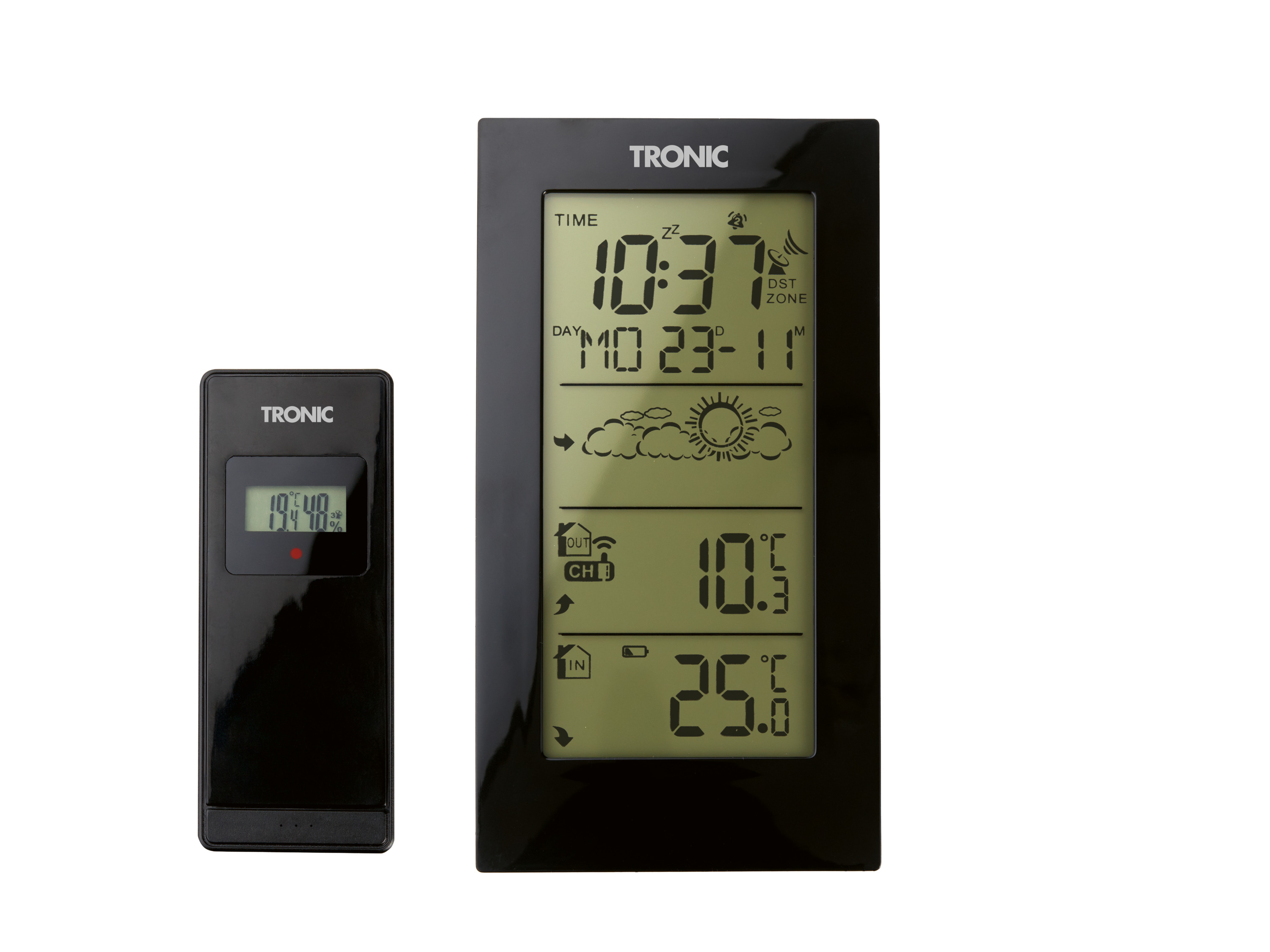 TRONIC® Meteostanica (čierna)