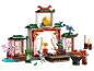 Súprava LEGO Ninjago s chrámom, gongom, minifigúrkami a tréningovými doplnkami.