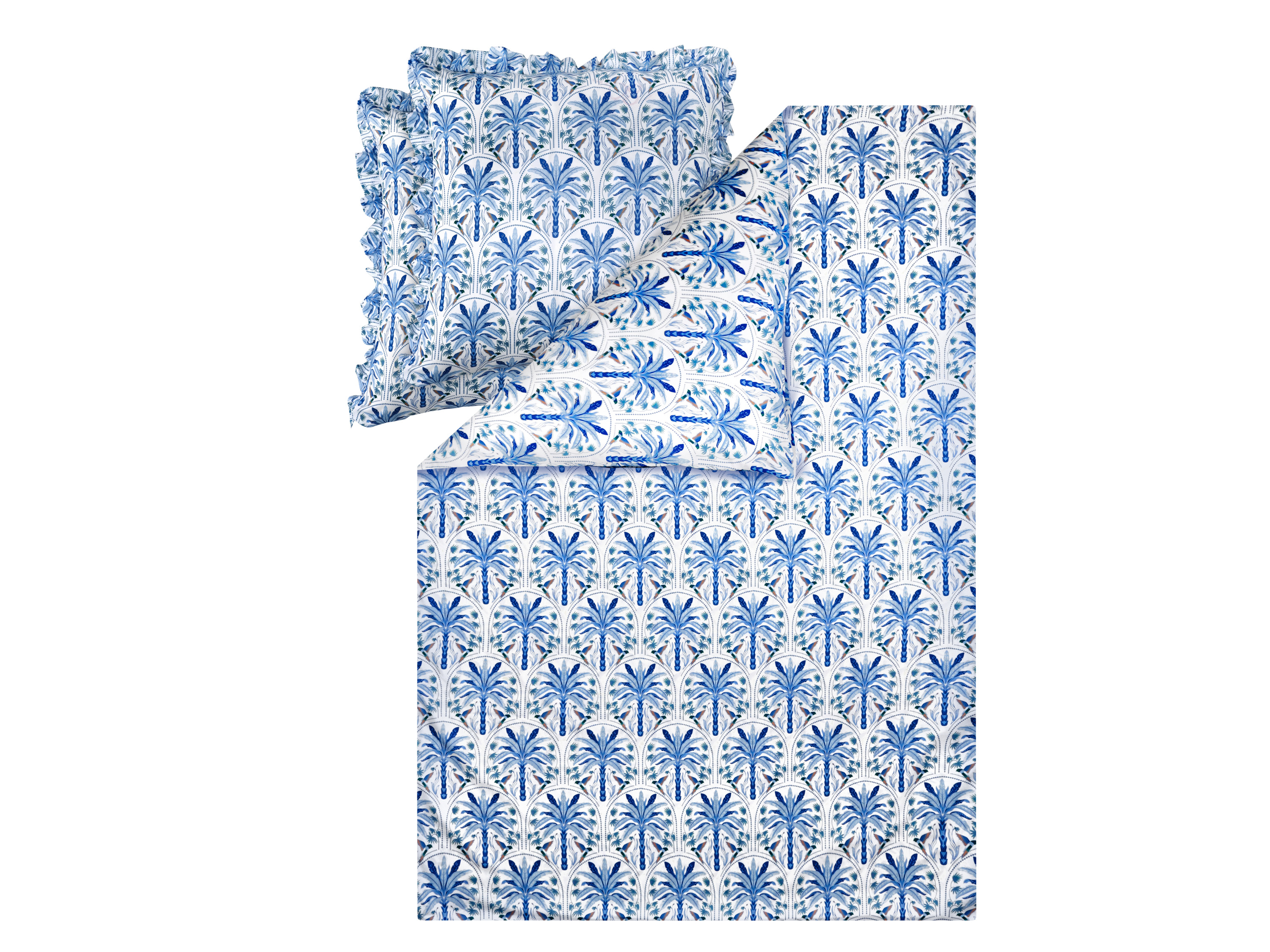 LIVARNO® Posteľná bielizeň zo saténového mikrovlákna, 240 x 220 cm (modrá)