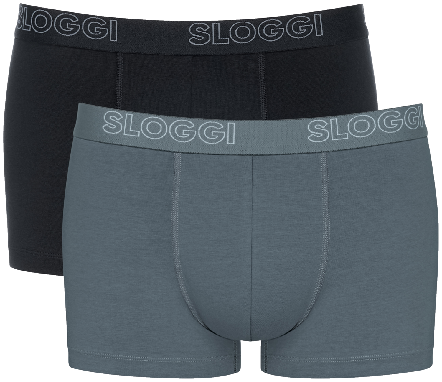 HELLO BY SLOGGI Pánske boxerky/slipy, 2 kusy (boxerky/sivá, L)