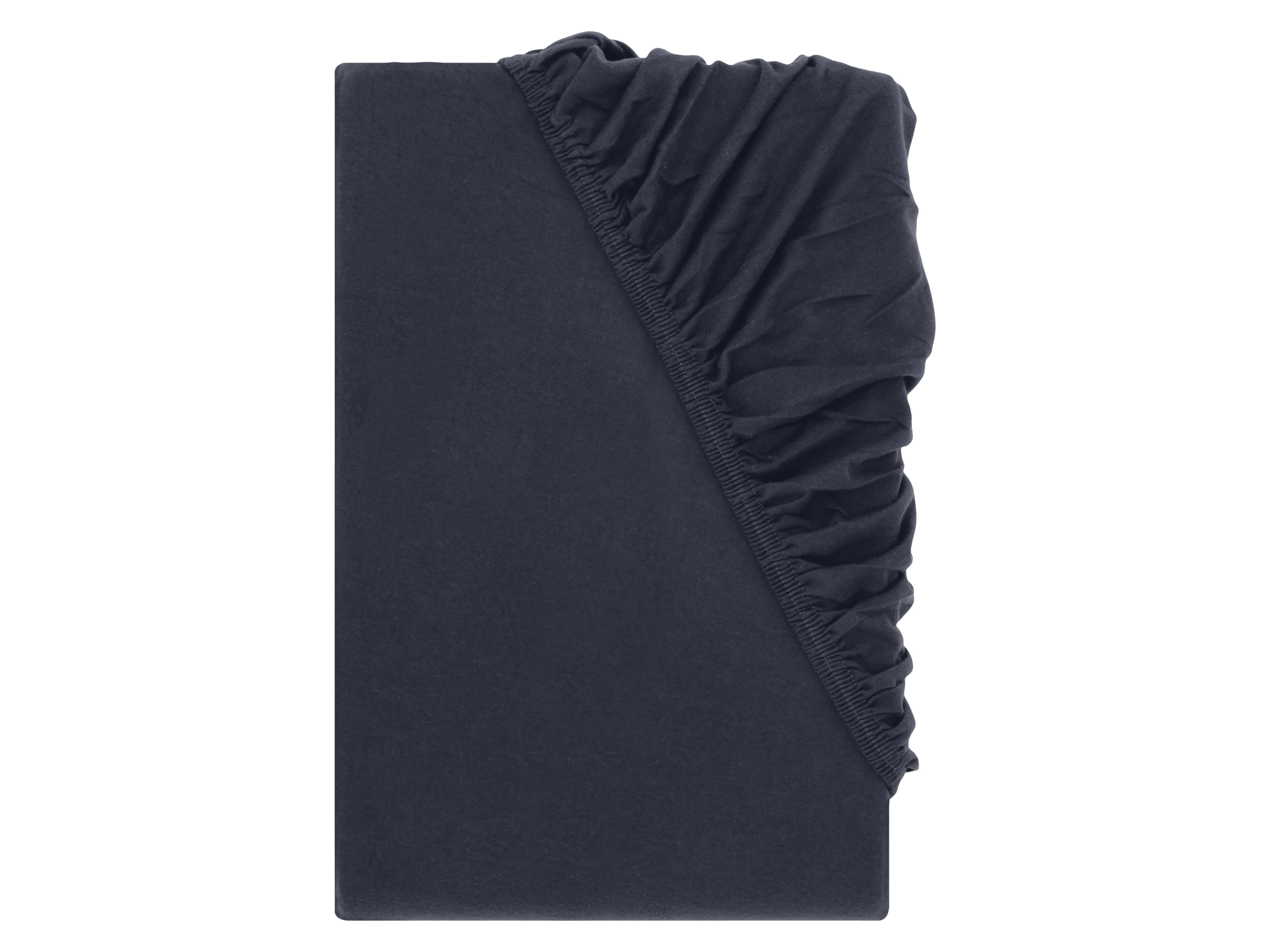 LIVARNO® Napínacia džersejová plachta, 140 – 160 x 200 cm (tmavomodrá)