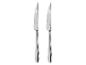 Dva strieborné stolové nože SilverCrest so zúbkovanou čepeľou