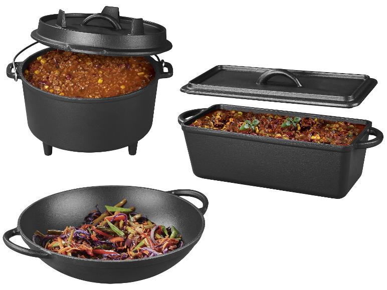 GRILLMEISTER Grilovací wok/Pekáč na chlieb/Holandská rúra