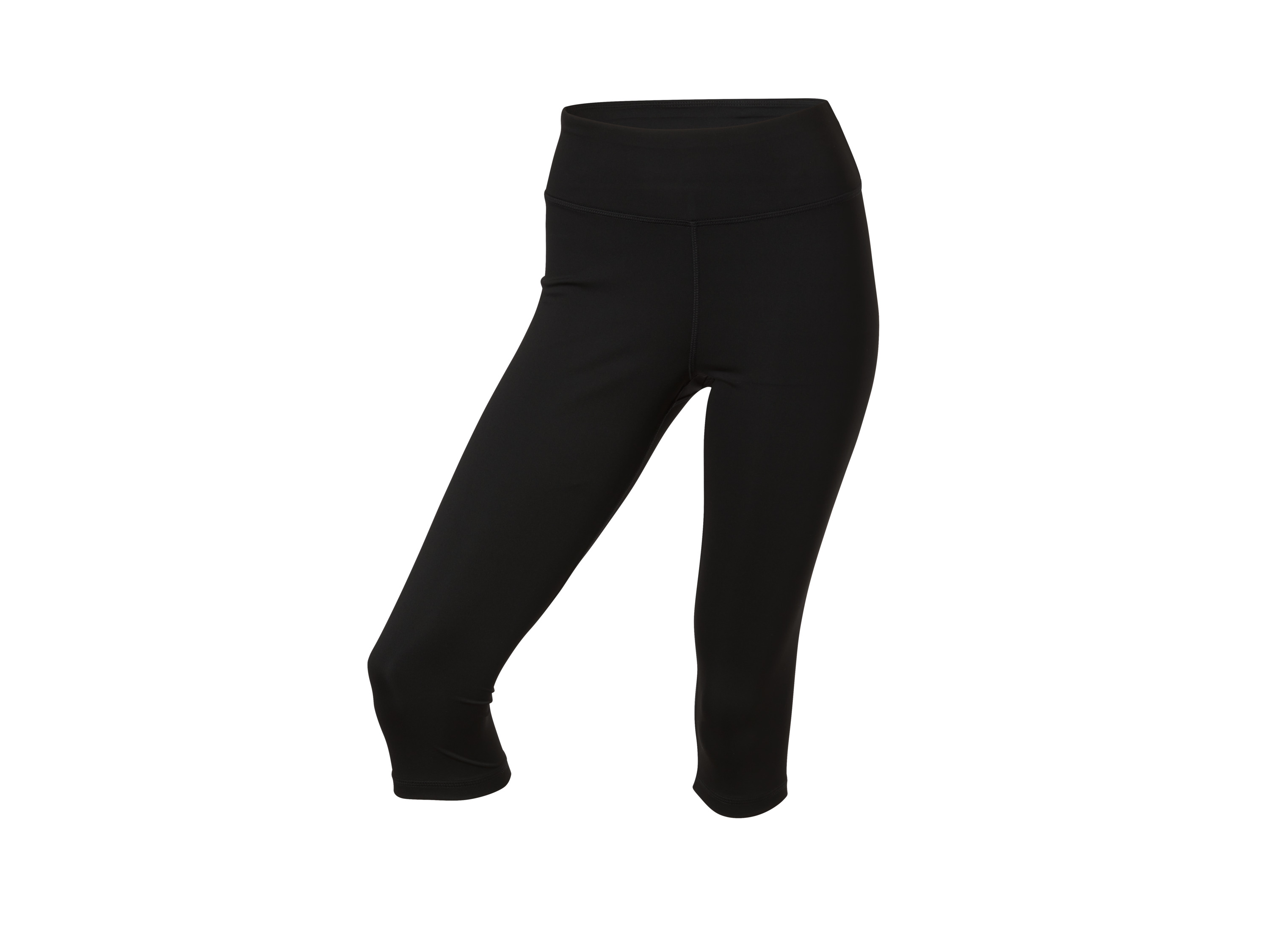 CRIVIT Dámske funkčné capri legíny (čierna, XS (32/34))