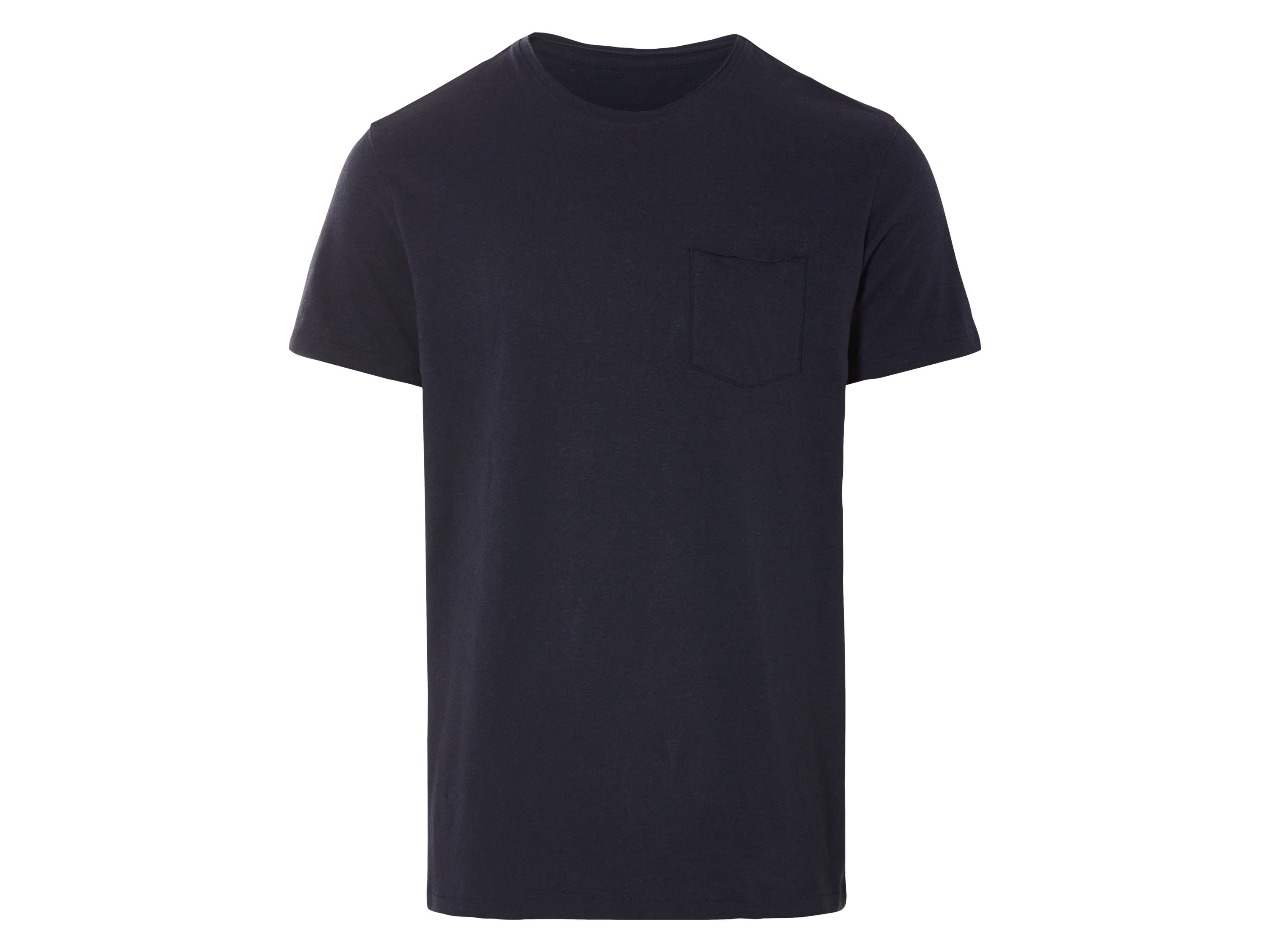 LIVERGY® Pánske tričko s ľanom (navy modrá, L (52/54))