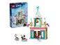 Súprava LEGO Disney Frozen Arendelle Frozen Castle s krabicou a figúrkami.