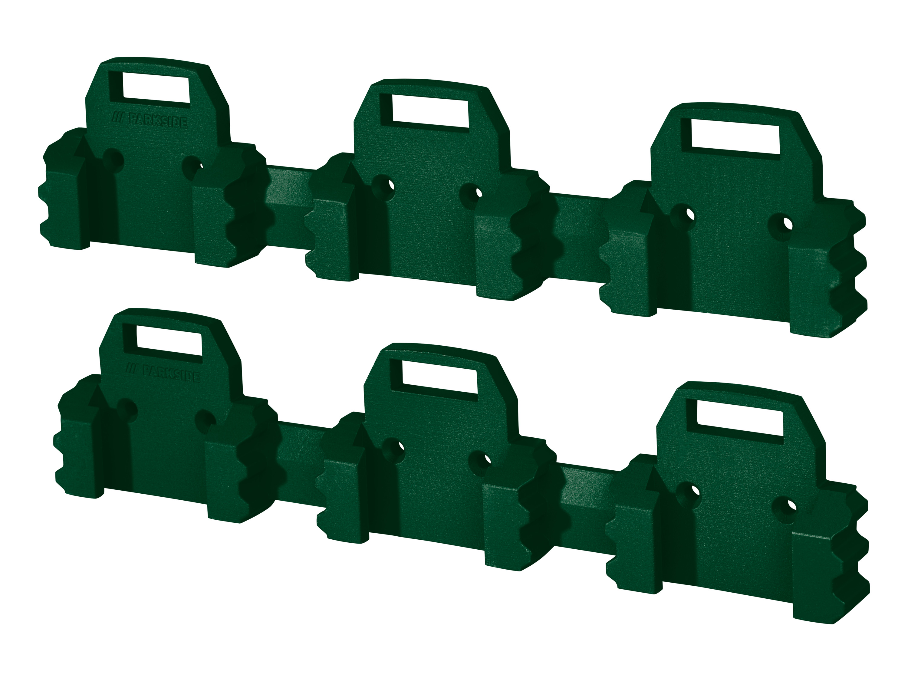 PARKSIDE® Nástenný držiak na akumulátor/aku skrutkovač (trojitý držiak na akumulátor, 2 kusy)