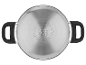 Pohľad zhora na nerezový hrniec Silvercrest.