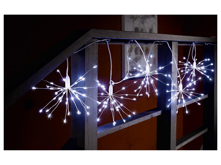 Livarno home Svetelná LED reťaz, 200 LED (5x púpava, studená biela)