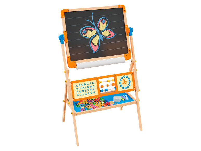 Prejsť na zobrazenie na celú obrazovku: Playtive Obojstranná drevená tabuľa pre deti – obrázok 1