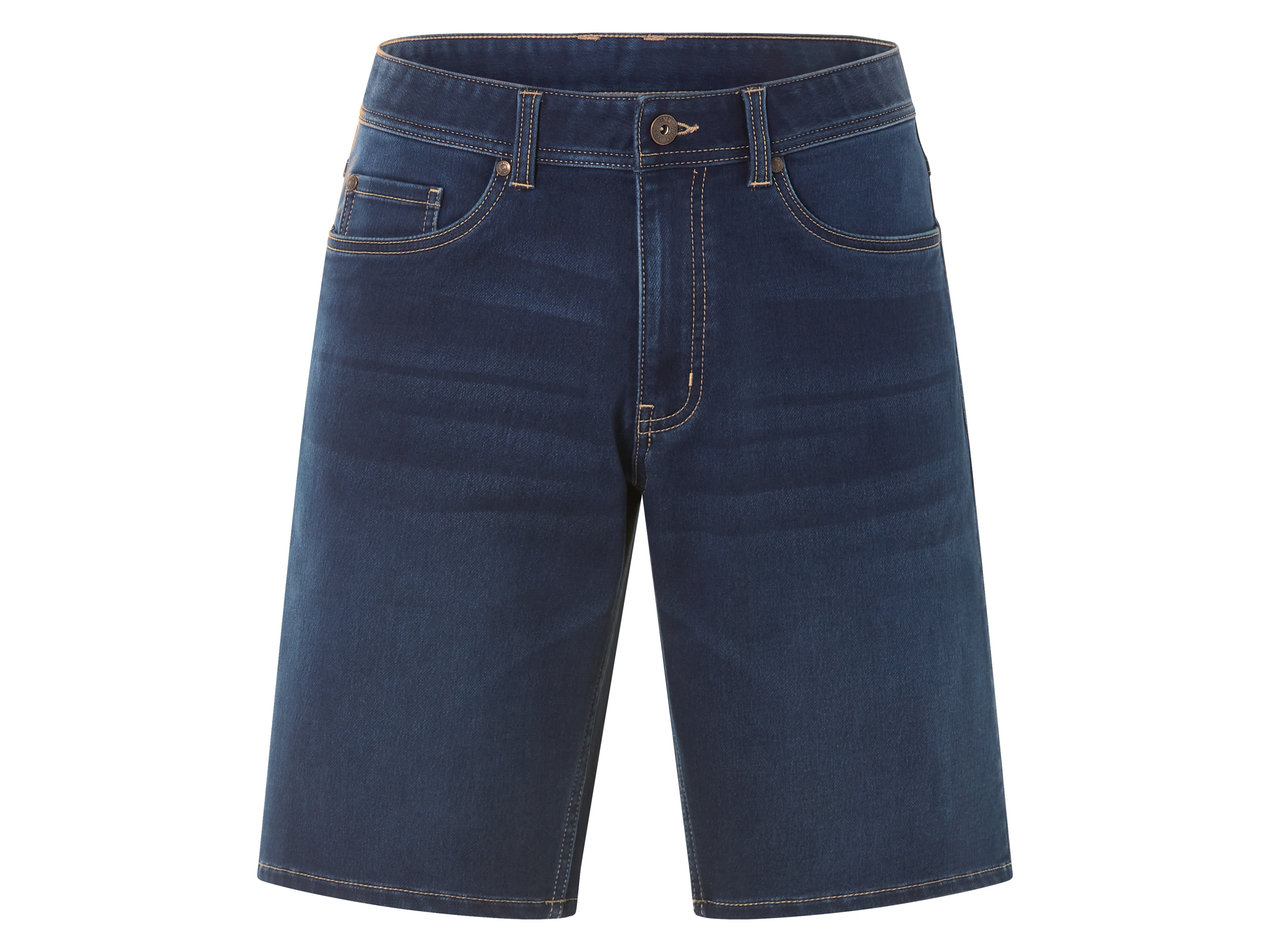LIVERGY® Pánske denimové bermudy (tmavomodrá, 50)