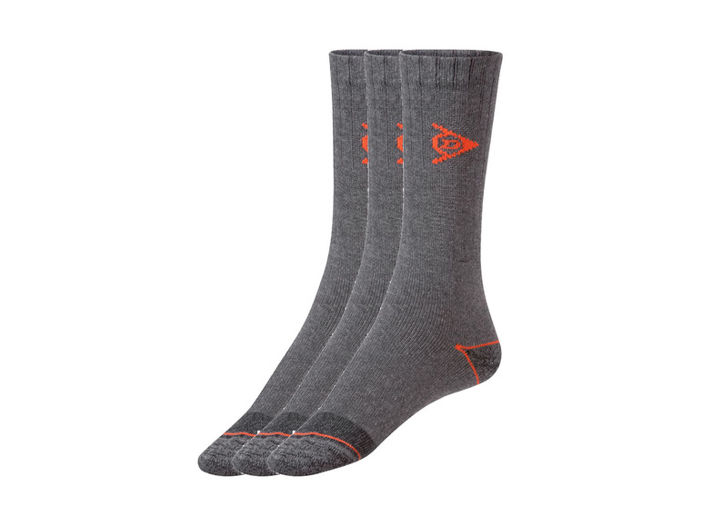 E-shop DUNLOP Pánske pracovné ponožky, 3 páry (39/42, antracitová)