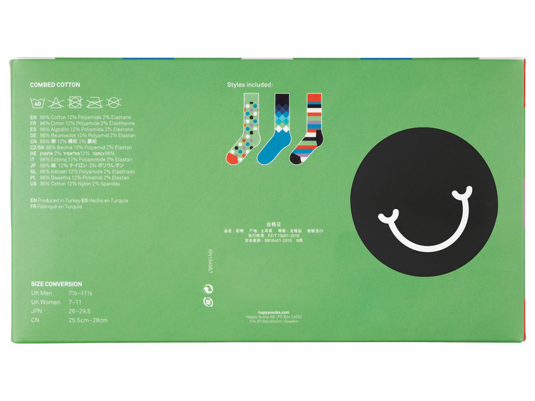 Prejsť na zobrazenie na celú obrazovku: Happy Socks Farebné ponožky v darčekovom balení, 3 páry – obrázok 25