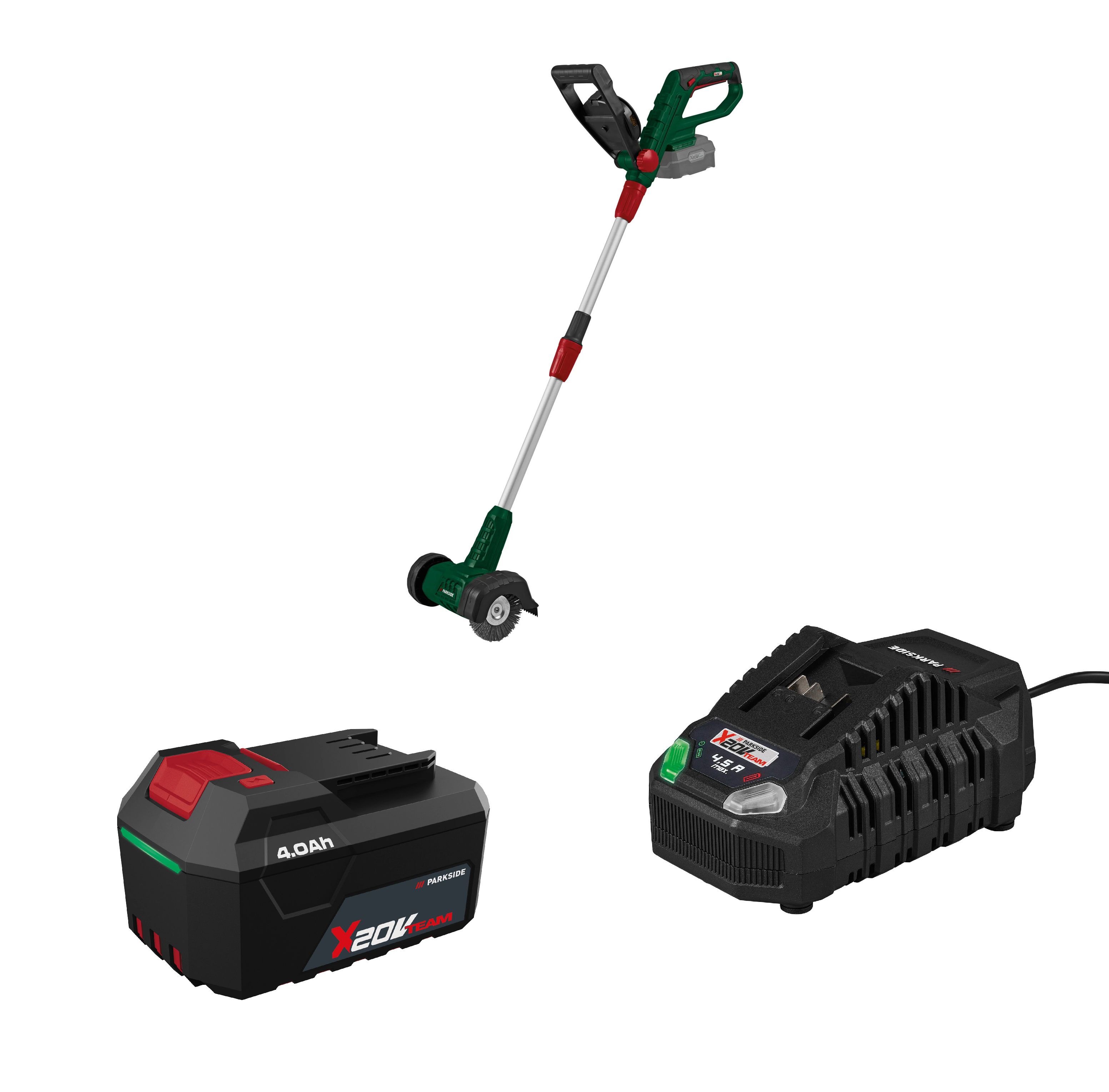 PARKSIDE® Aku kefa na škáry 20 V PFBA 20-Li C3 + Akumulátor 20 V/4 Ah + Rýchlonabíjačka akumulátora 20 V/4,5 A