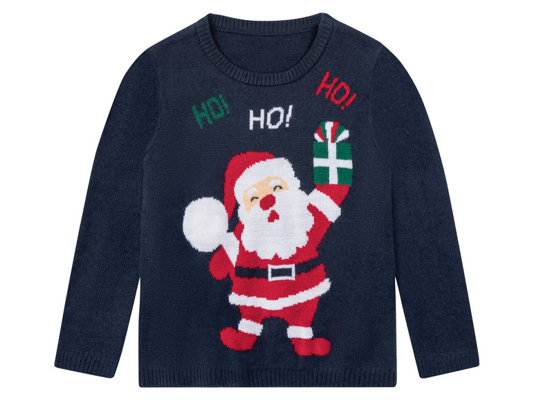 E-shop lupilu® Chlapčenský vianočný pulóver (110/116, námornícka modrá)