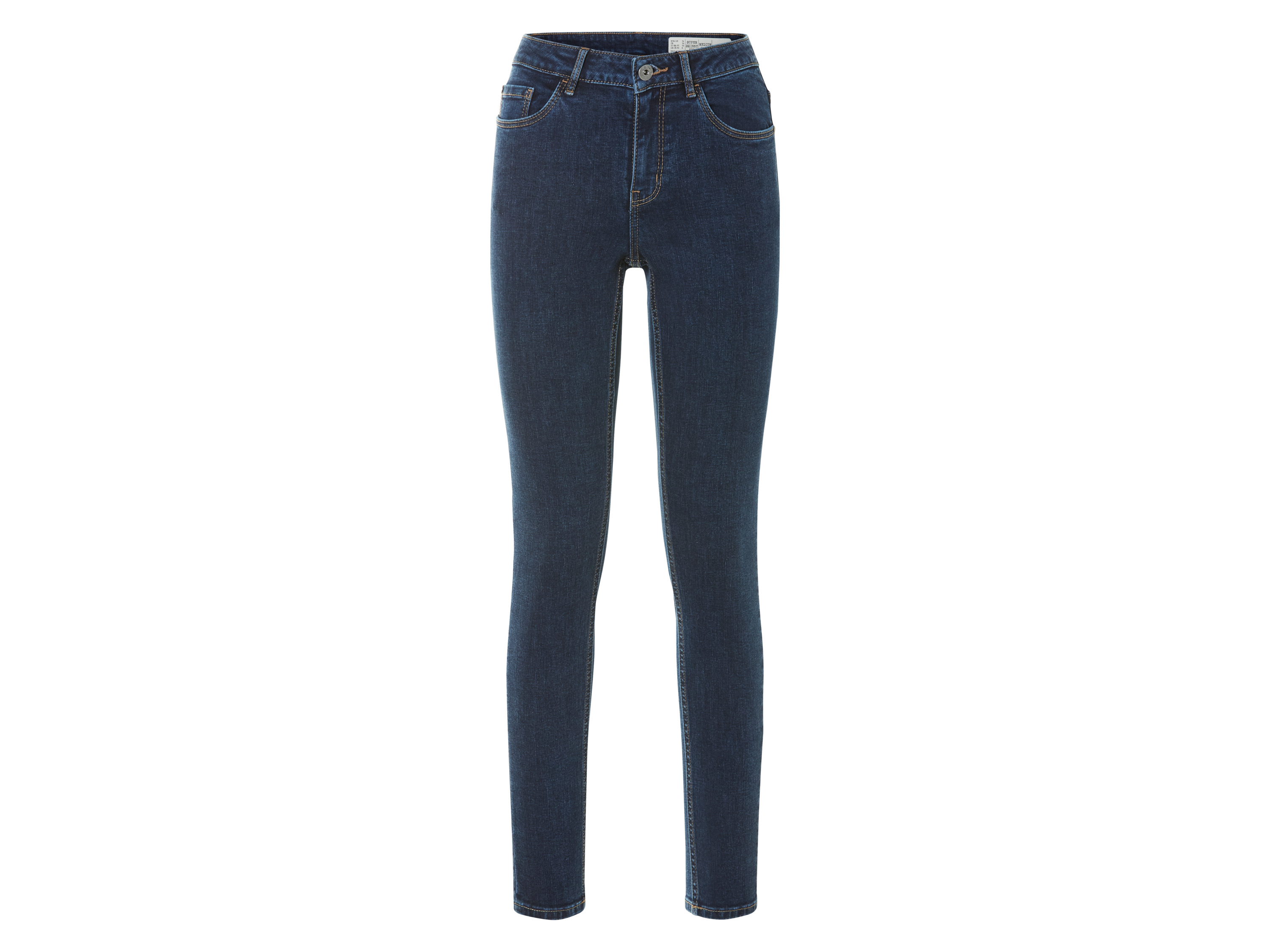 esmara® Dámske rifle „Super Skinny Fit“ (tmavomodrá, 38 (dlhá dĺžka))