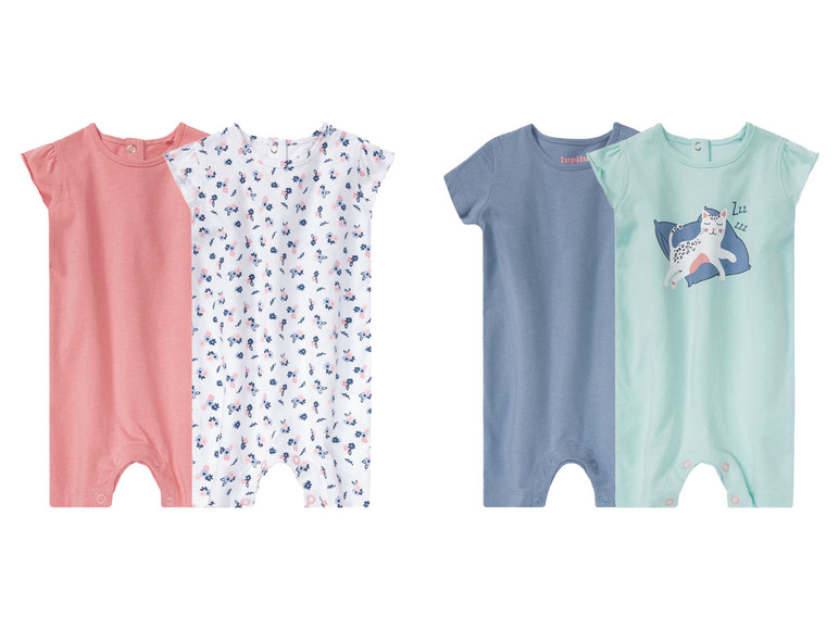 Prejsť na zobrazenie na celú obrazovku: lupilu Dievčenské pyžamo pre bábätká BIO, 2 kusy – obrázok 1