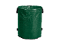 Zelený vak na záhradný odpad s úchytkami.
