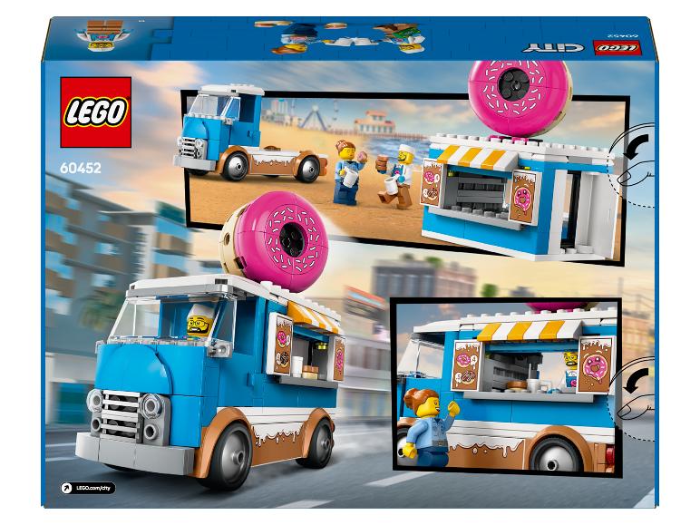 LEGO City Donut Shop kamión s minifigúrkami a príslušenstvom.