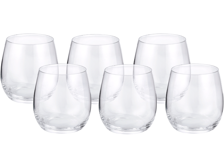 SILVERCREST® Poháre na vodu, 6 kusov