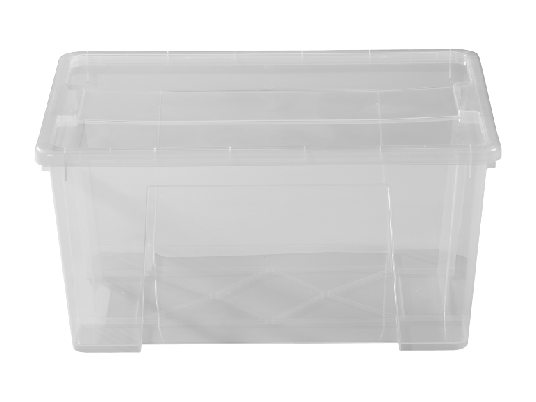 Priehľadný úložný box s vekom