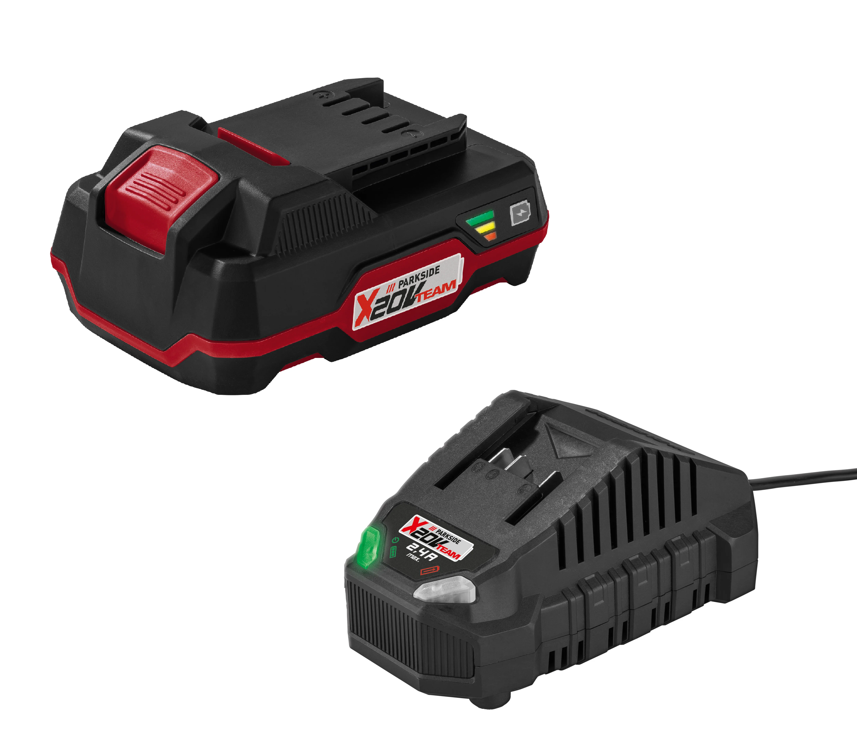 E-shop PARKSIDE® Akumulátor 20 V/2 Ah PAP 20 B1 + Nabíjačka na akumulátor 20 V/2,4 A PLG 20 C1