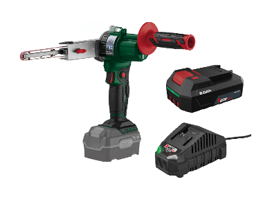 PARKSIDE® Aku pásový pilník 20 V PBFA 20-Li A1 + Akumulátor 20 V/2 Ah PAP 202 A1 + Nabíjačka na akumulátor 20 V/2,4 A PLG 20 C1