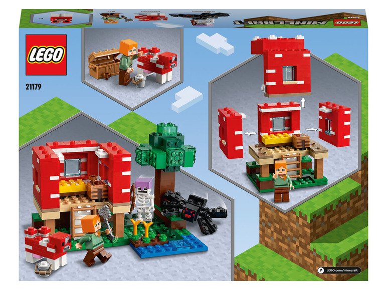 Prejsť na zobrazenie na celú obrazovku: Lego Minecraft 21165 Včelia farma/21171 Konská stajňa/21178 Líščí domček/21179 Hubový domček – obrázok 4