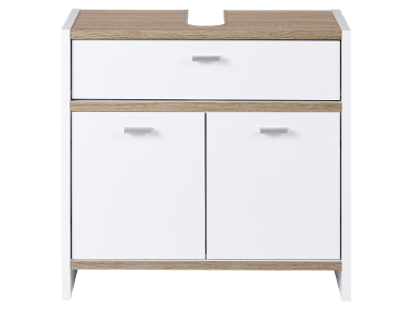 LIVARNO home Skrinka pod umývadlo, biela, 58 x 55 x 28 cm