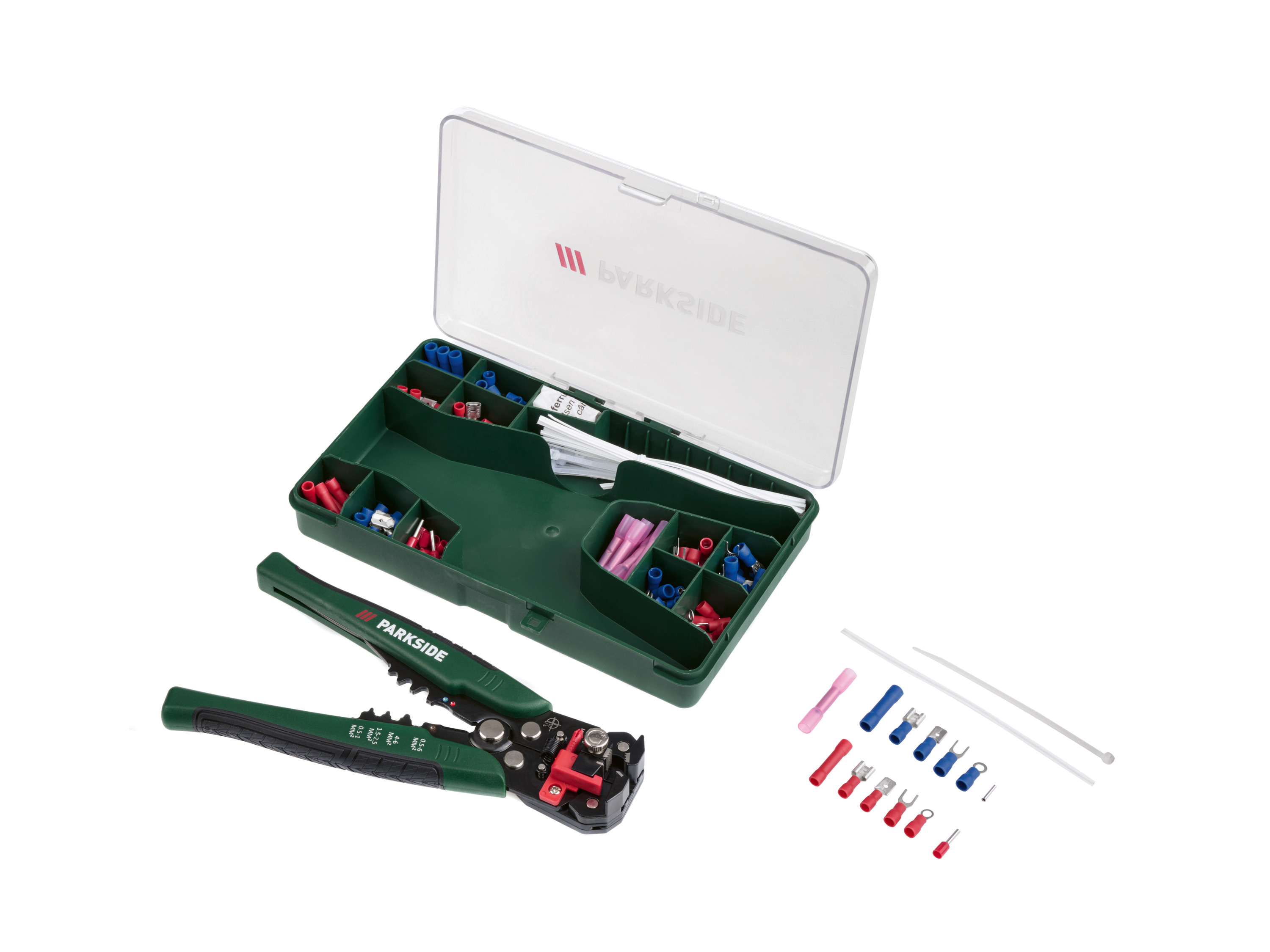 PARKSIDE® Súprava automatických odizolovacích a krimpovacích klieští, 231-dielna