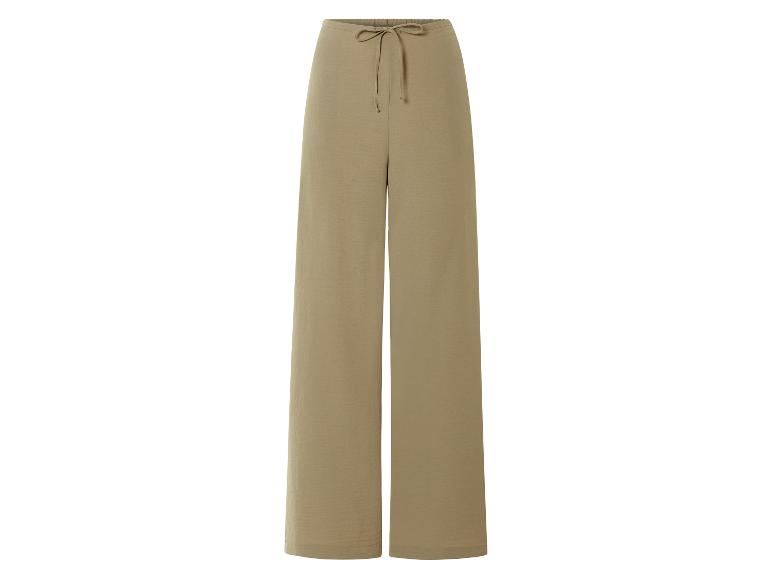 esmara® Dámske wide-leg nohavice (kaki, S (36/38))