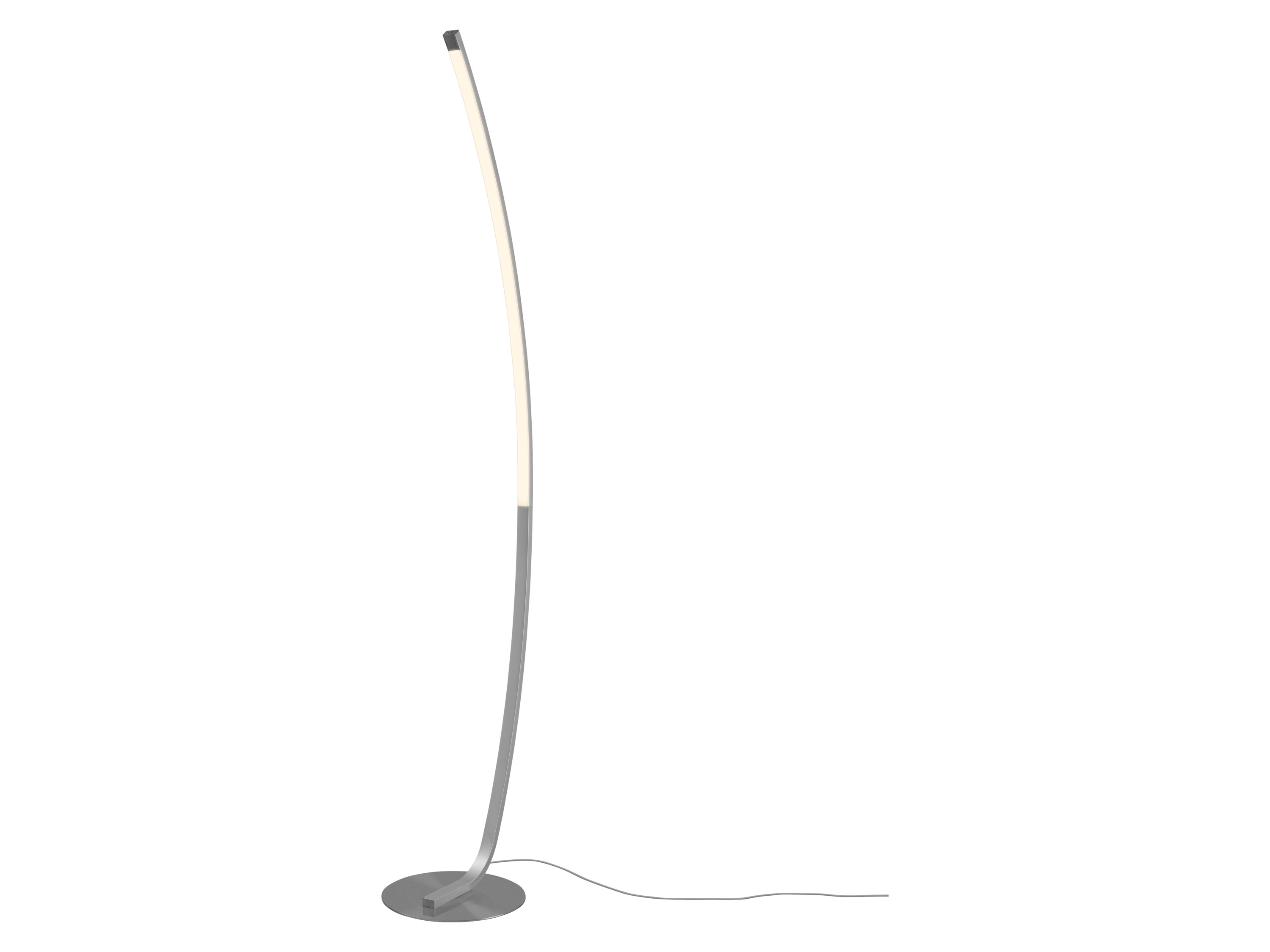 LIVARNO® Stojaca LED lampa (zahnutá/matný nikel)
