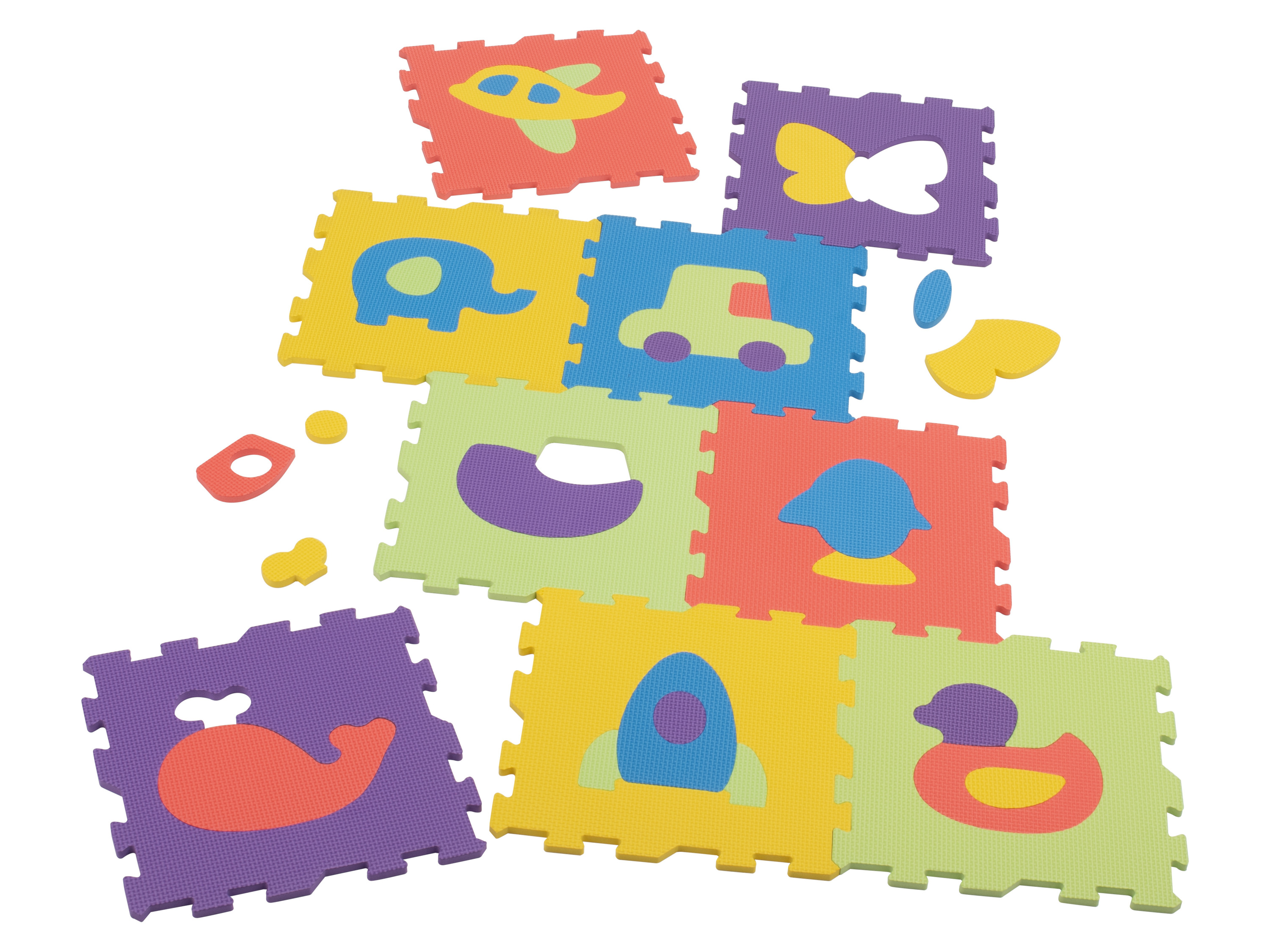 lupilu® Puzzle podložky (zvieratká a vozidlá)