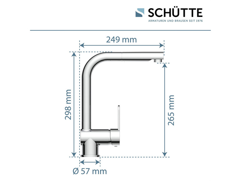 Prejsť na zobrazenie na celú obrazovku: Schütte Kuchynská batéria LONDON s výsuvnou sprchou – obrázok 21