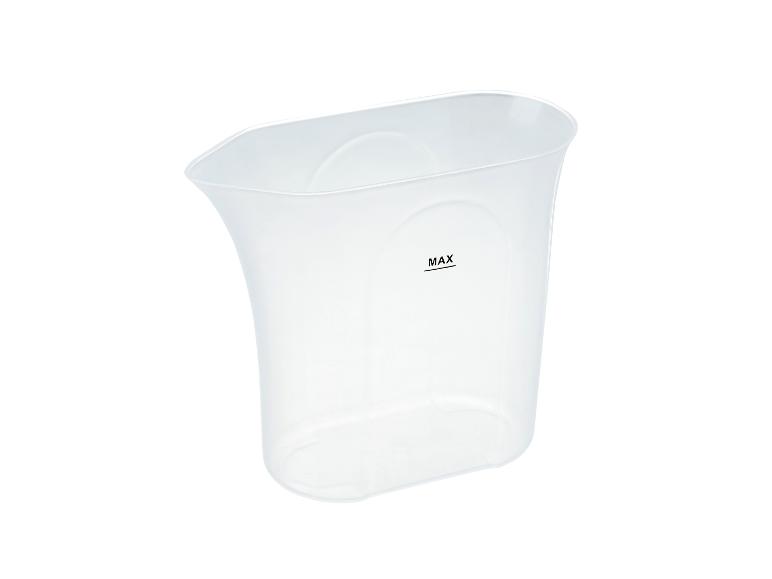 Priehľadná plastová odmerka s označením MAX