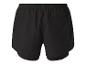 Čierne bežecké šortky Kalenji s vnútornou vrstvou.