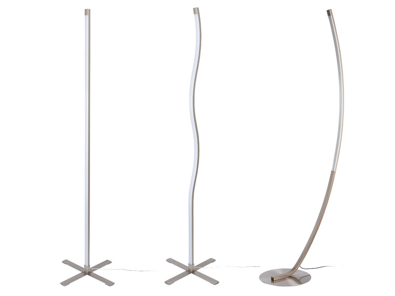 Prejsť na zobrazenie na celú obrazovku: LIVARNO home Stojacia LED lampa, nikel – obrázok 1