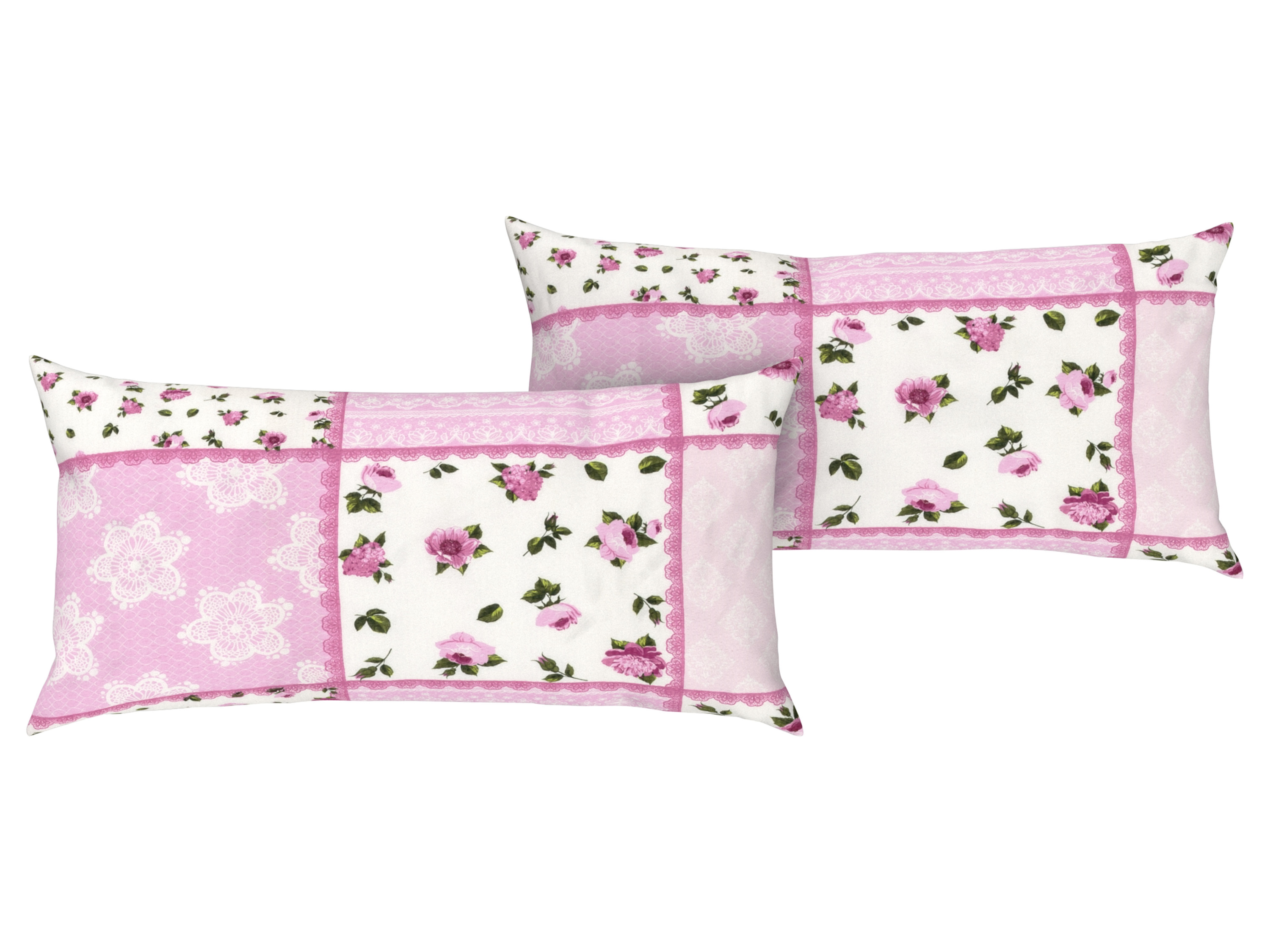 LIVARNO home Obliečka na vankúš, 2 kusy (patchwork)