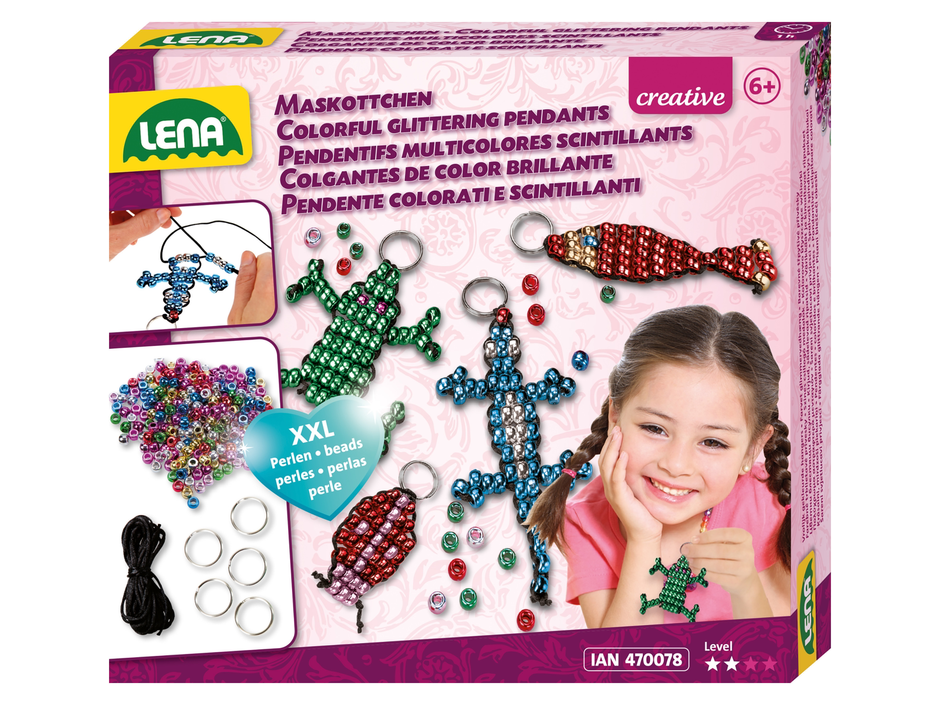 LENA Kreatívna súprava pre dievčatá (prívesok)