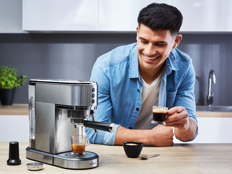 Prejsť na zobrazenie na celú obrazovku: SILVERCREST® Espresso kávovar Slim SSMS 1350 B2 – obrázok 10