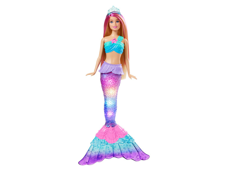 Barbie bábika s blikajúcim chvostom morskej panny.