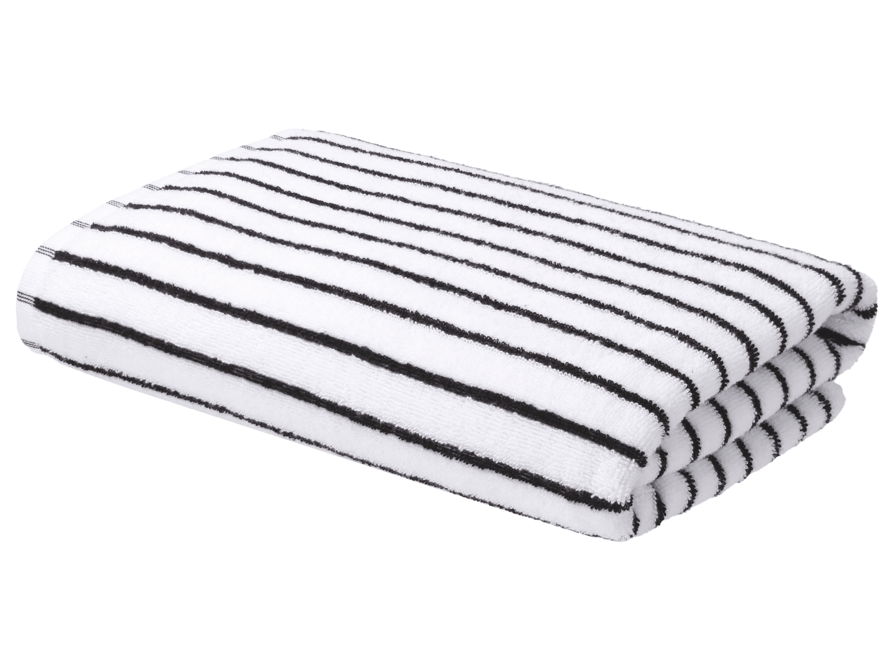 LIVARNO® Froté osuška, 70 x 140 cm (biela/čierna)
