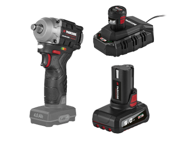 PARKSIDE PERFORMANCE® Aku rázový uťahovák PPDSSA 12 A1 + Akumulátor 12 V/5 Ah + Akumulátor 12 V/2,5 Ah + Nabíjačka 12 V/6 A