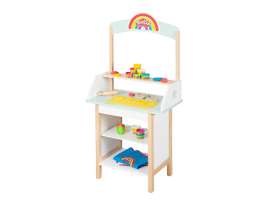 Stánok so zmrzlinou »roba x Play-Doh«, s 3D kreatívnou podložkou.