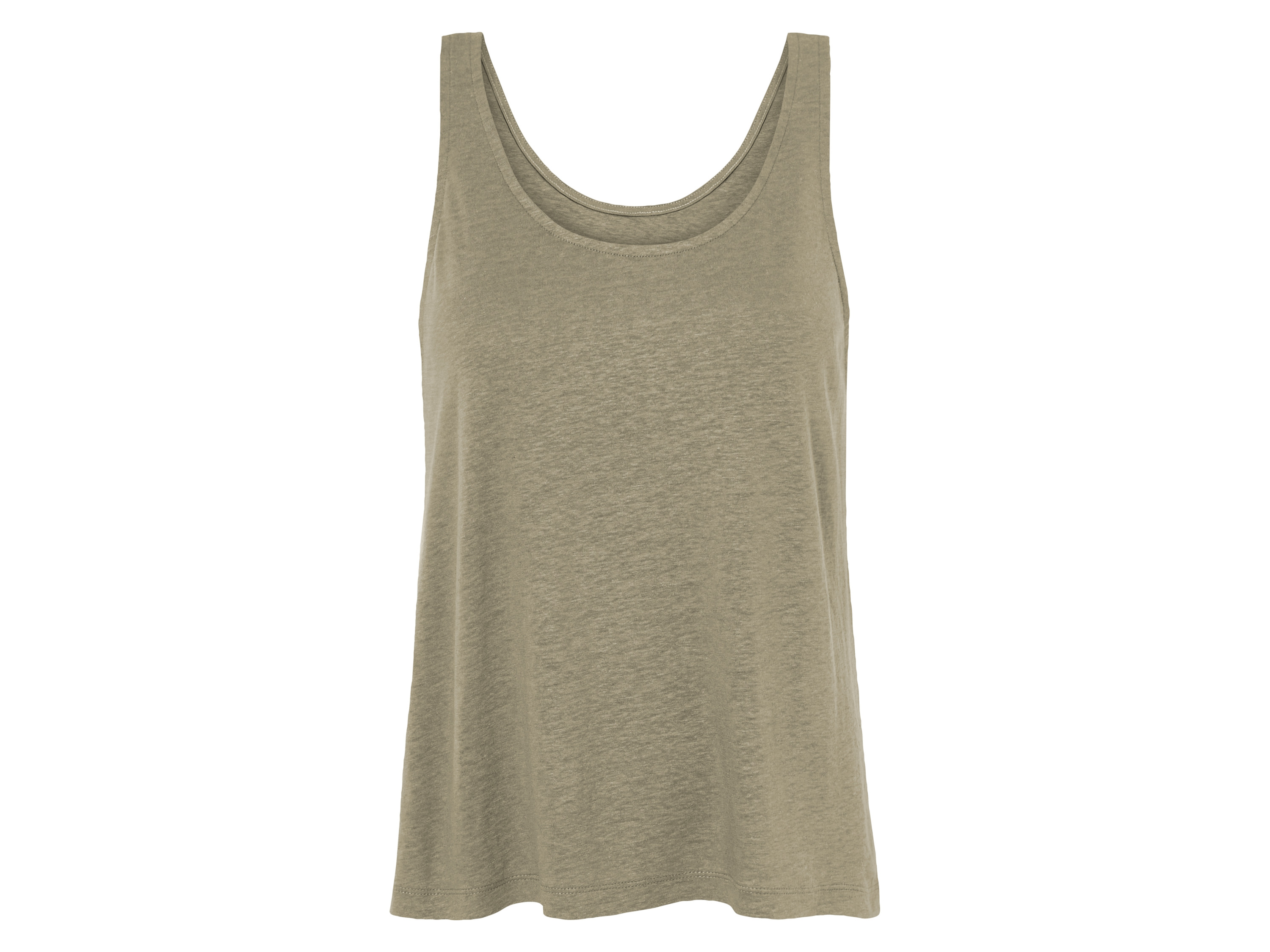 esmara® Dámsky ľanový top (olivová, S (36/38))