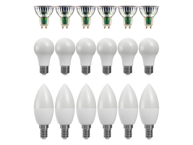 LIVARNO home LED žiarovky GU10/E27/E14, 6 kusov