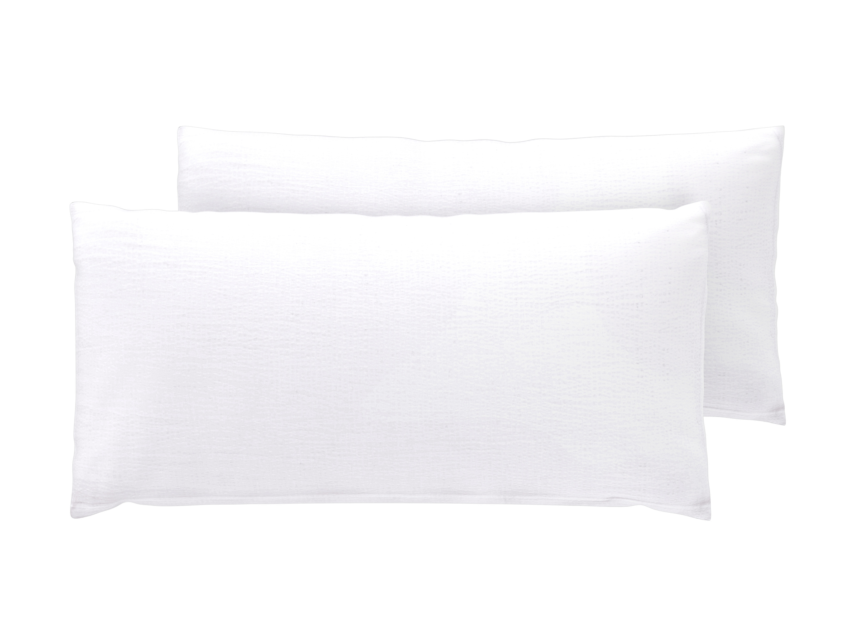 LIVARNO® Obliečka na vankúš, 80 x 40 cm, 2 kusy (biela)